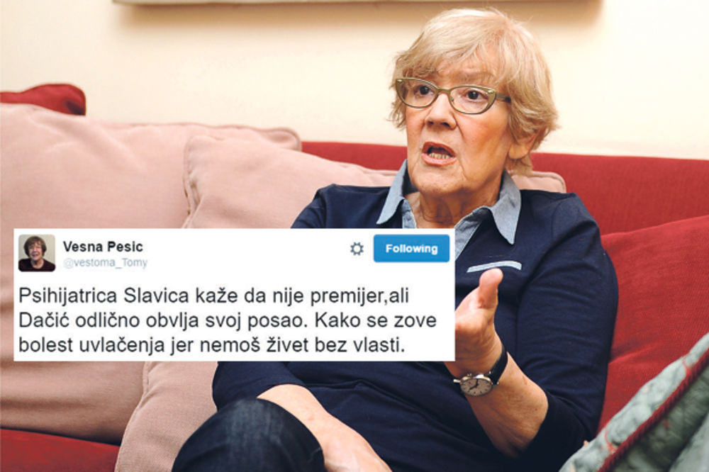 VESNA PEŠIĆ: Slavica Đukić Dejanović je bolesna ulizica!