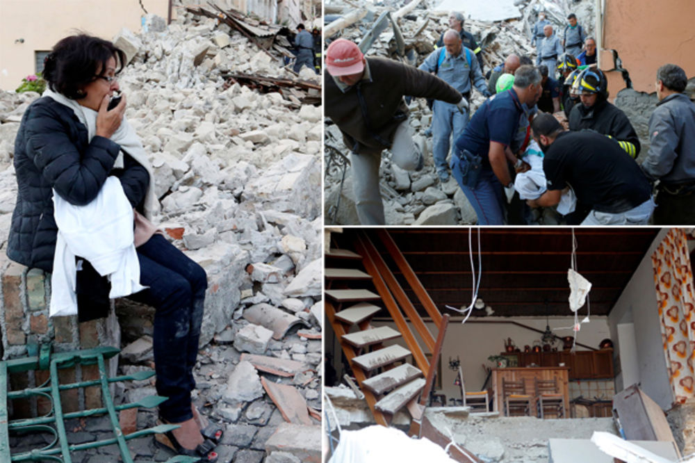 (UZNEMIRUJUĆE FOTO) SLIKE UŽASA IZ ITALIJE: Svuda ruševine i mrtvi, ljudi izgubljeni lutaju unaokolo