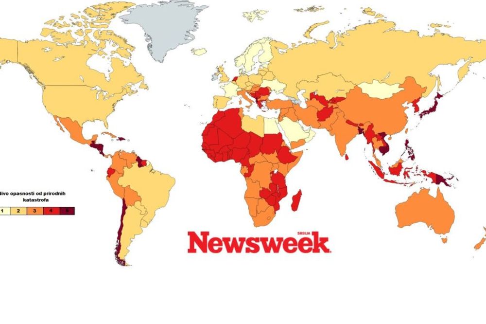 (MAPA) Spremni na iznenađenja: Evo kojim zemljama najviše prete prirodne katastrofe