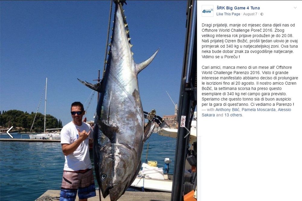 ULOVILI GRDOSIJU: U hrvatskom delu Jadrana uhvaćena najveća riba ikada