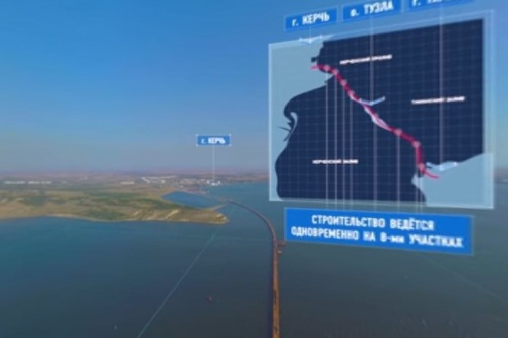 (VIDEO) SPEKTAKULARNA PANORAMA KRIMSKOG MOSTA: Ovako Rusija spaja obale