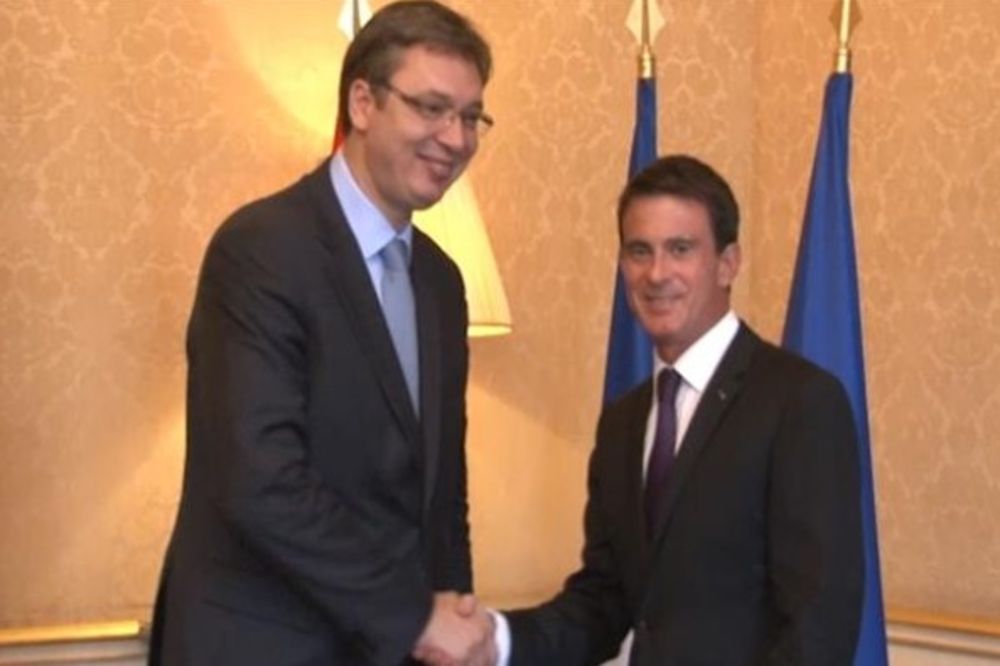 (VIDEO) PREMIJER U POSETI PARIZU: Vučić razgovarao sa Valsom o jačanju saradnje Srbije i Francuske