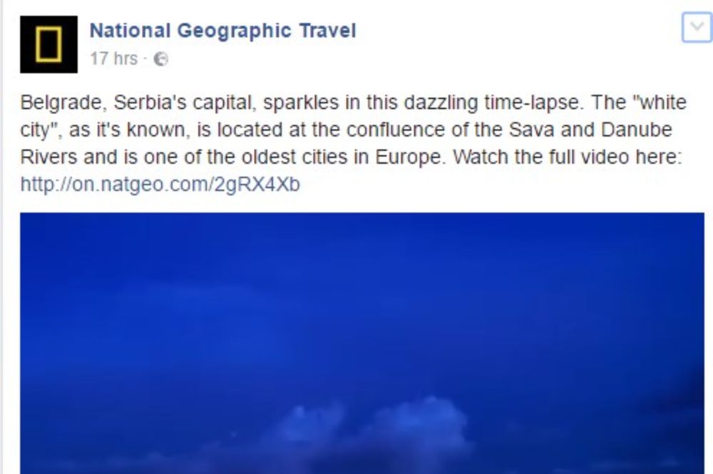 (VIDEO) OD SVITANJA DO SUMRAKA Zadivljujući snimak Beograda na Nešenal džiogrefiku ostavlja bez daha