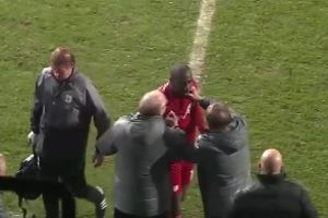 (VIDEO) POMRAČENJE UMA: Fudbaler Kardifa isključen, a onda hteo da se bije sa pola stadiona