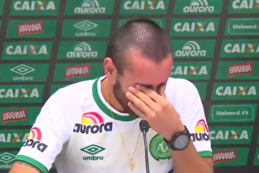 (VIDEO) DUŠA POTPUNO SLOMLJENA: Preživeli igrač Šapekoensea grcao u suzama tokom obraćanja javnosti