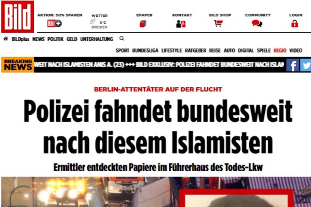 ZNA SE KO JE TERORISTA IZ BERLINA: U kabini kamiona pronađena dokumenta Tunišanina Anisa A.!