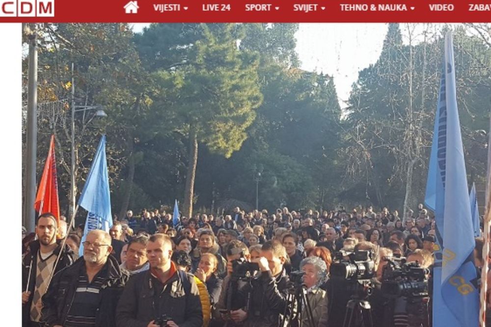 PROTEST U PODGORICI Keković: Oporezujte luksuz, a ne krpite preko sirotinje rupe u budžetu!