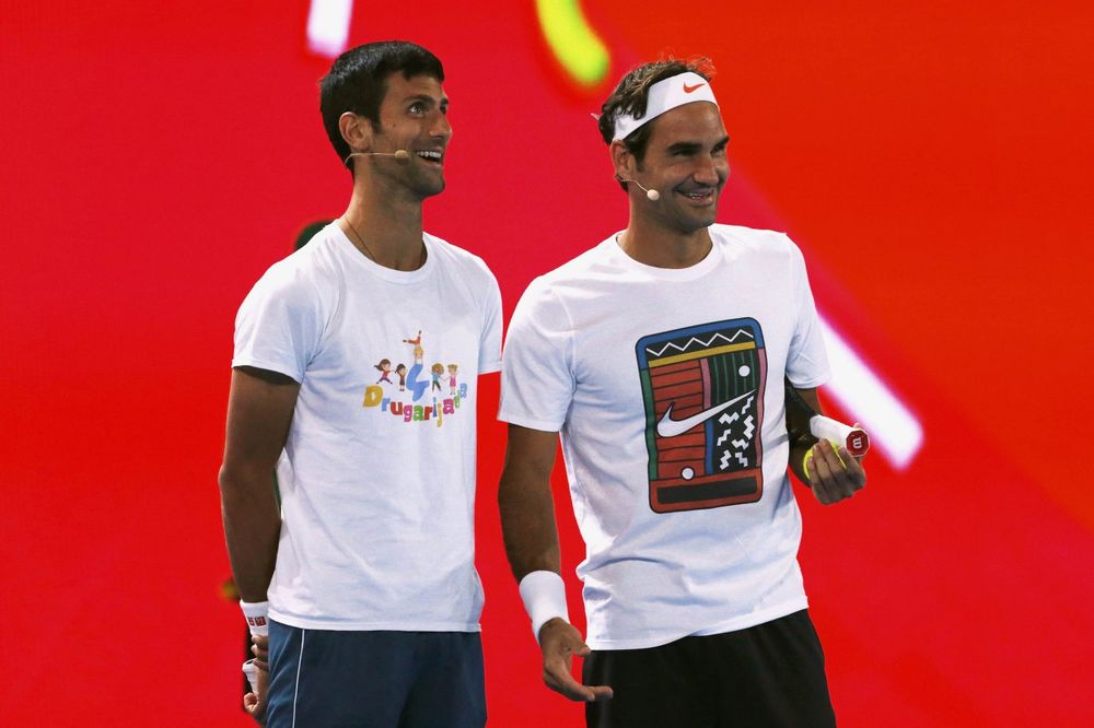 (VIDEO) DECI NA DAR: Đoković i Federer su pravili šou na događaju koji je posvećen mališanima!