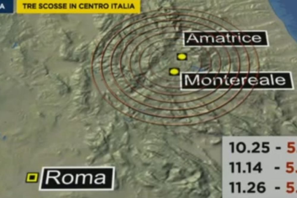 (VIDEO) POGLEDAJTE KAKO SE DANAS TRESLA ITALIJA: 17 zemljotresa za dva sata u okolini Rima!