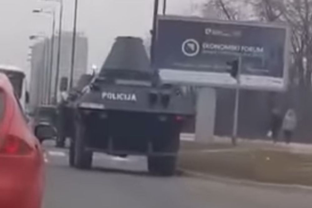 (VIDEO) PANIKA U SARAJEVU: Oklopna vozila krstare gradom, građani u čudu!