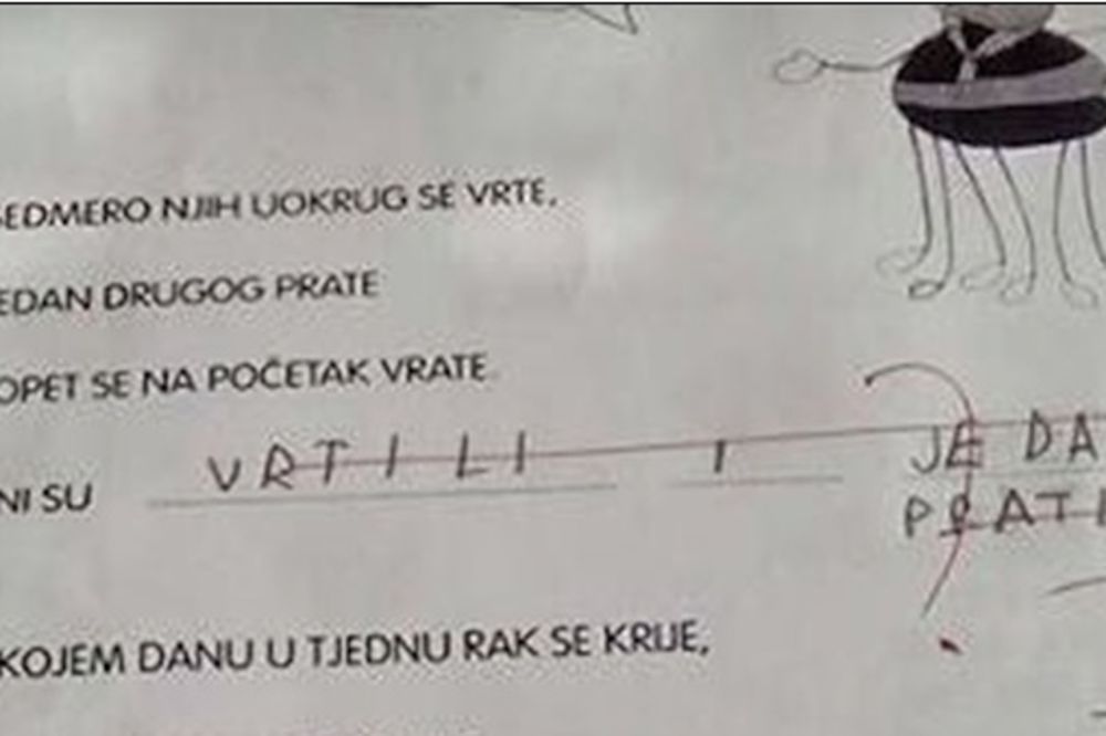 (FOTO) POLA ODELJENJA DOBILO KECA NA TESTU: Evo šta nisu znali hrvatski prvačići!