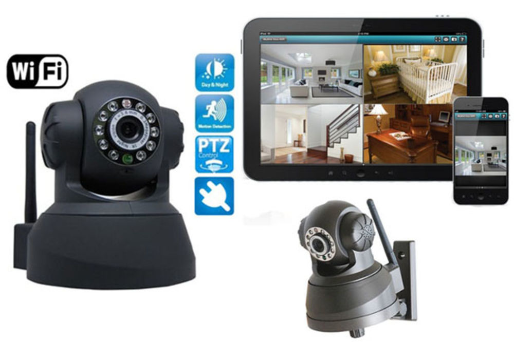 BUDITE BEZBEDNI 24/7: Rotaciona SriCam wi fi kamera + alarm u kući