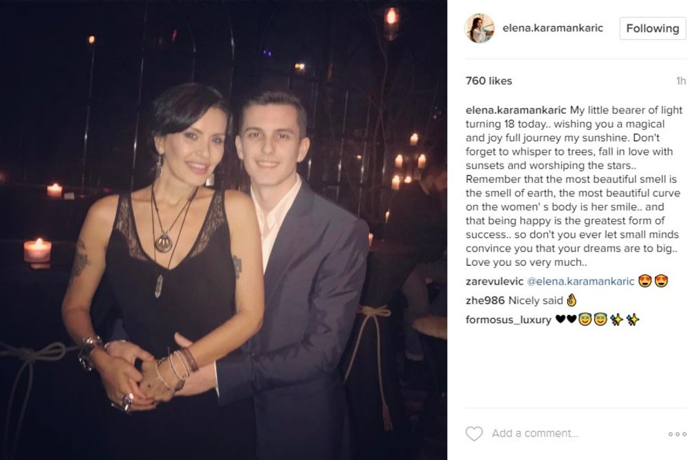 VOLI GA KAO DA JE NJEGOV: Pogledajte kako je MUŽ Elene Karić čestitao PUNOLETSTVO njenom sinu!