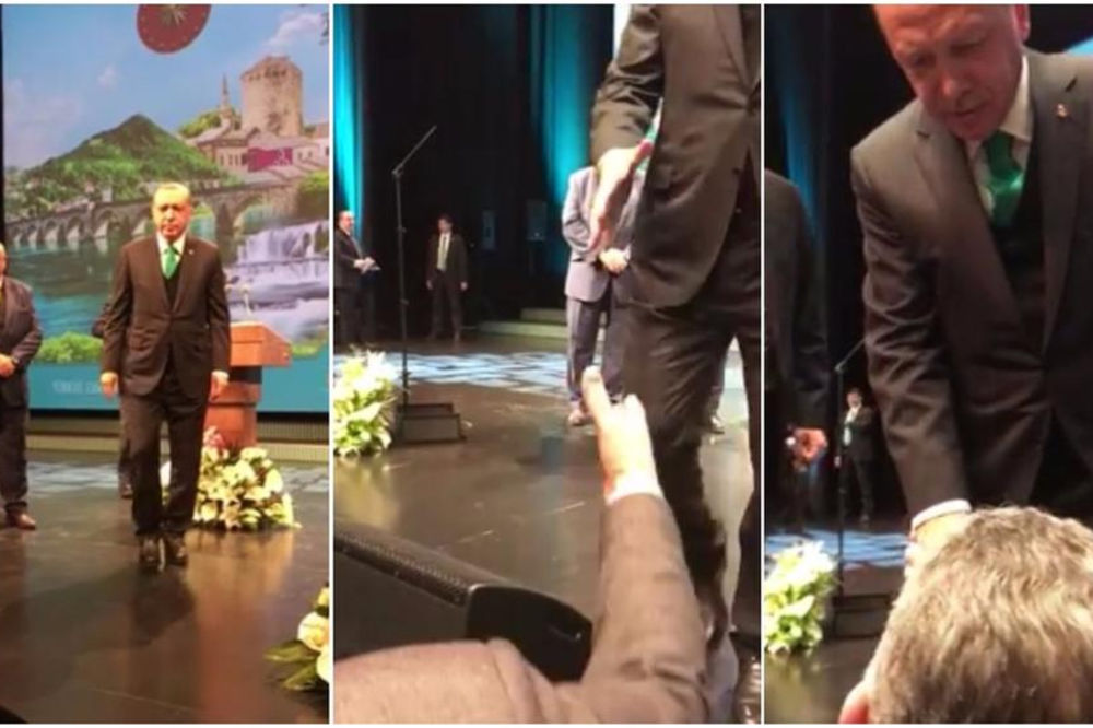 KAKVA ČAST! Erdogan je video POLITIČARA IZ SRBIJE, odmah mu prišao i RUKOVAO SE S NJIM! (VIDEO)