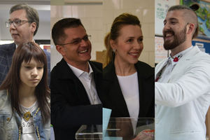 (KURIR TV) KANDIDATI PORANILI NA BIRALIŠTA: Vučić glasao sa ćerkom, Jeremić sa ženom, a Beli sam