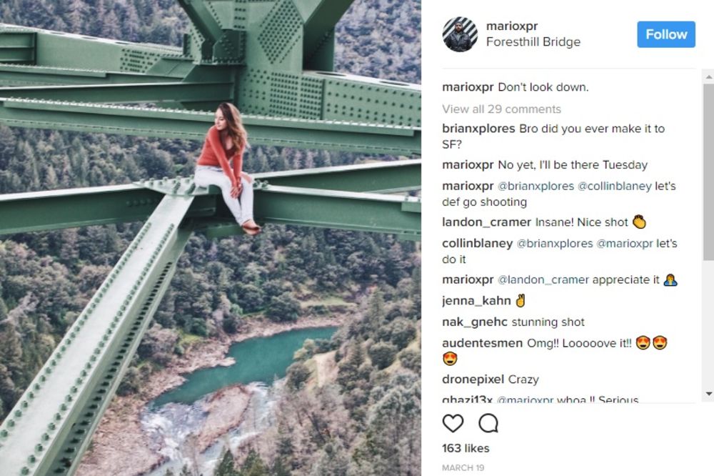(VIDEO) PAD U AMBIS! Zbog selfija se sunovratila sa jednog od najviših mostova sveta