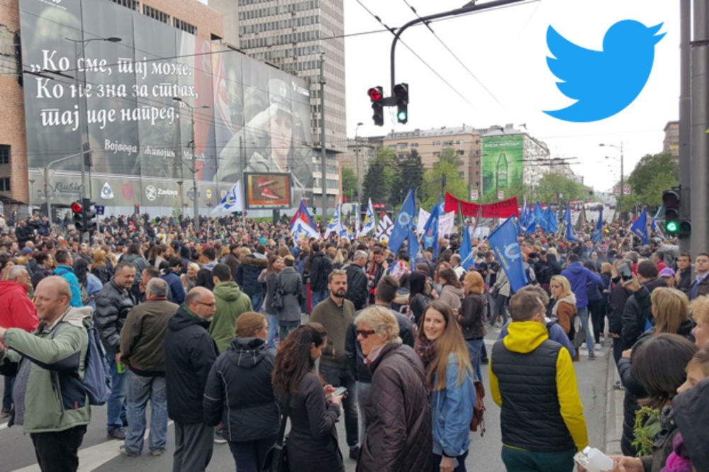 AKO MOGU NAŠI PROFESORI, MOŽEMO I MI: Ovako su tviteraši podržali ulične proteste širom Srbije!