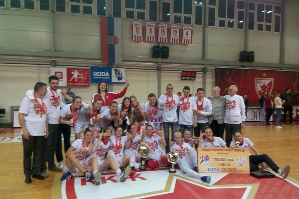 (KURIR TV) ZVEZDI DUPLA KRUNA Crveno-bele košarkašice posle 13 godina osvojile titulu!