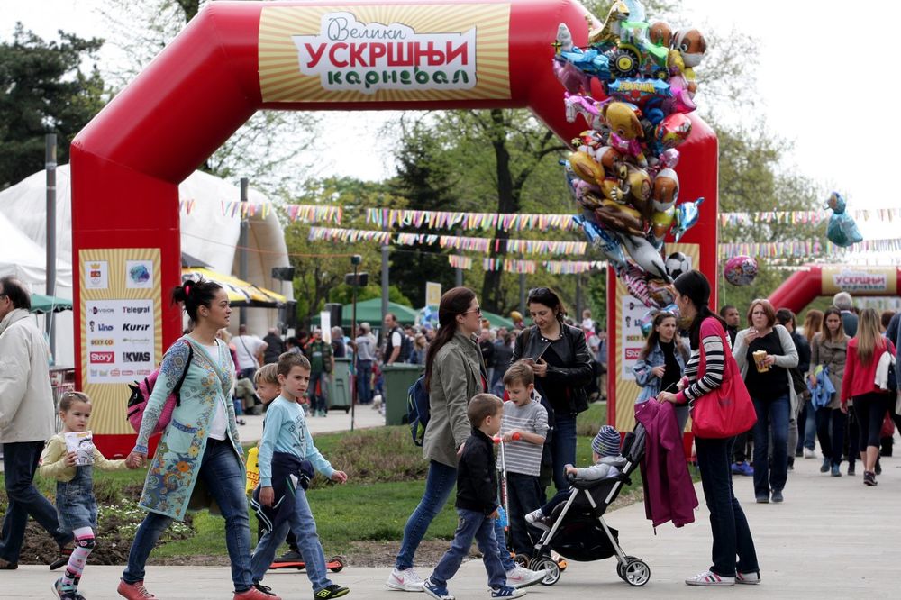 PRAZNIK ZA NAJMLAĐE: Otvoren vaskršnji karneval na Tašmajdanu!