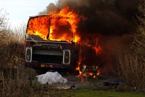DRAMA NA VLAŠIĆU: Zapalio se autobus pun dece