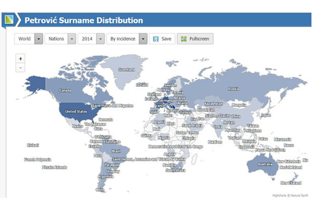 OD ALJASKE DO AUSTRALIJE: Evo gde sve u svetu žive ljudi s vašim prezimenom (INTERAKTIVNA MAPA)