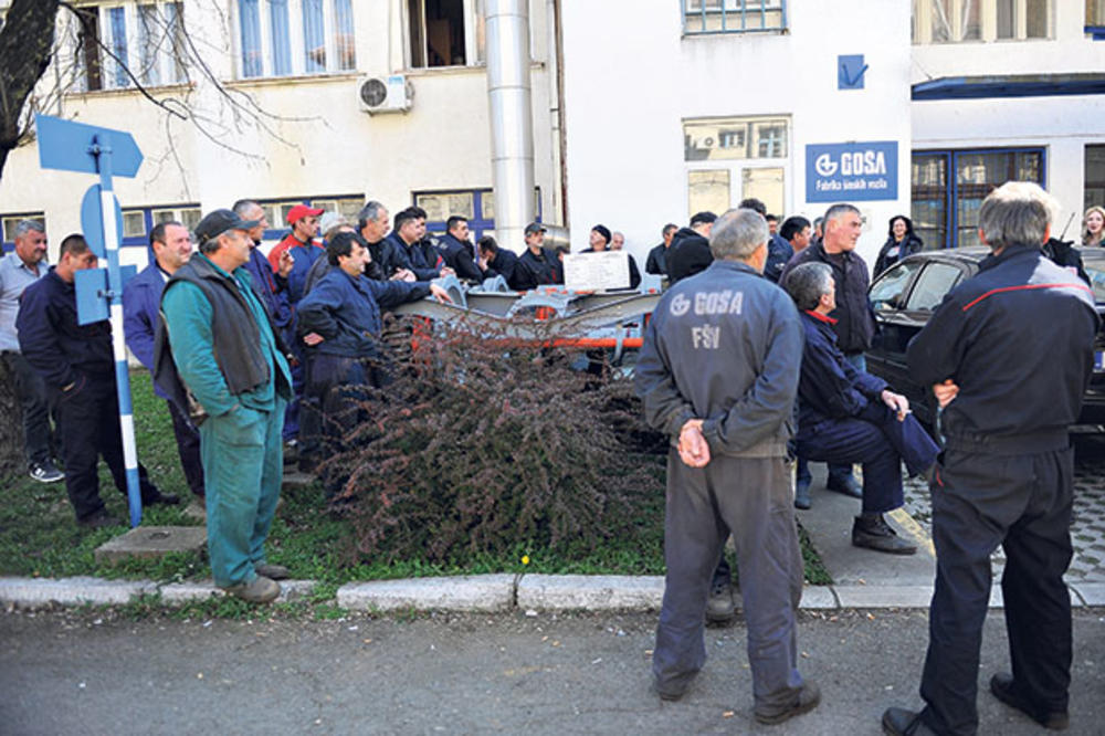 NEMA POMAKA: Štrajk u Goši se nastavlja