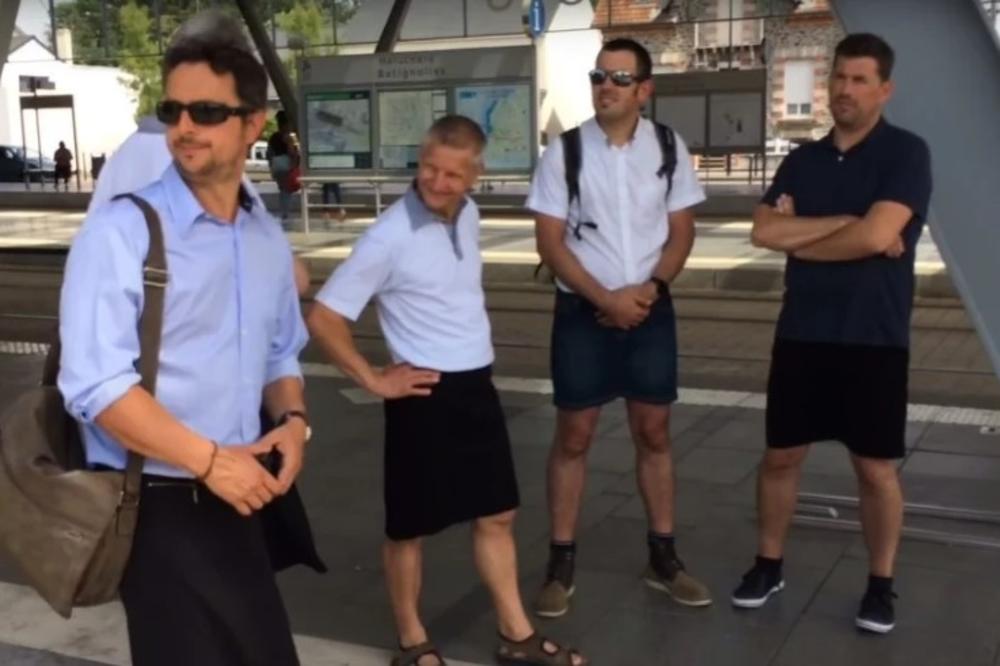 (VIDEO) ŠOFERSKA JE TUGA PREGOLEMA: Evo zašto su vozači autobusa došli na posao obučeni kao žene!