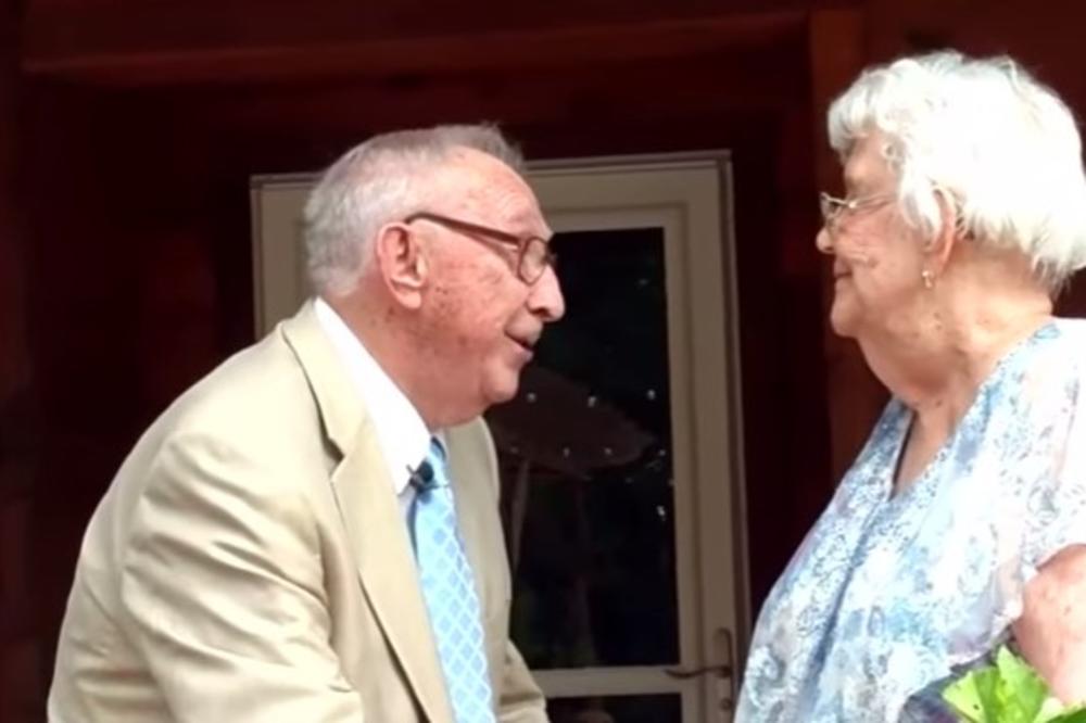 (VIDEO) PROSLAVILI SU 70 GODINA BRAKA: Svojoj ženi je spremio iznenađenje koje će vas rasplakati!