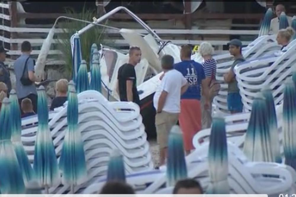 (VIDEO) HOROR U HRVATSKOJ: Gliser uleteo na plažu punu kupača, nastala je panika!
