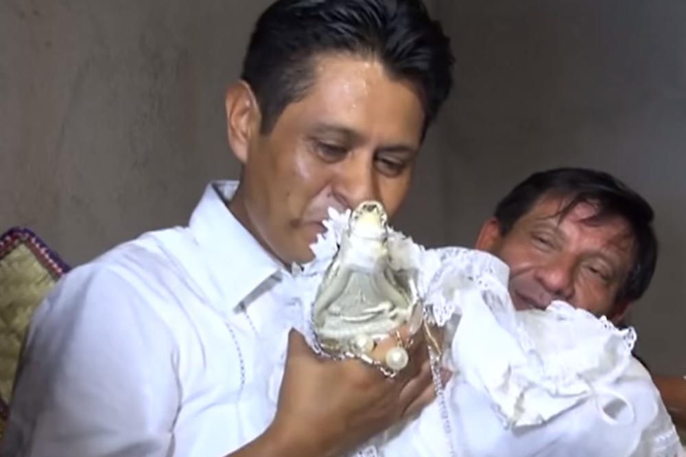(VIDEO) LEPA, SREĆNA I ZUBATA MLADA: Meksički gradonačelnik oženio... krokodila