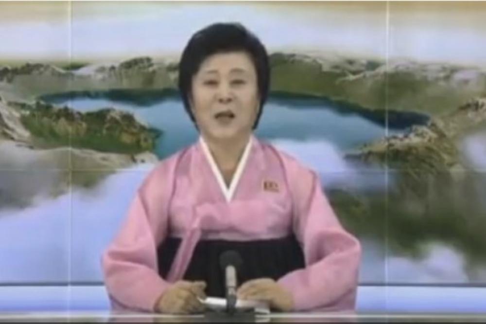 (VIDEO) ONA PUCA OD PONOSA: Pogledajte kako je omiljena Kimova voditeljka objavila vest o lansiranju rakete