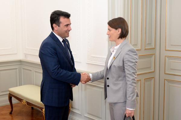 PRVI SUSRET U TRSTU: Brnabićeva se sastala s premijerom Makedonije Zaevim