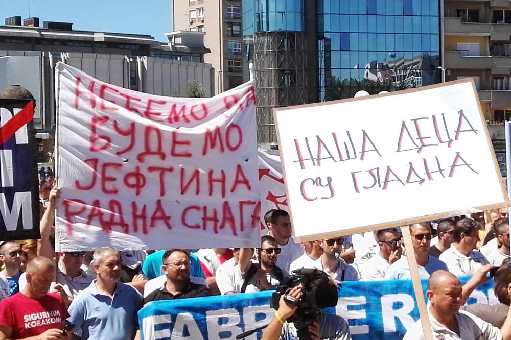 DIŽU SE RADNICI IZ CELE ZEMLJE: Srpska vlada gladnom ne veruje! Više od 3.000 ljudi u štrajku