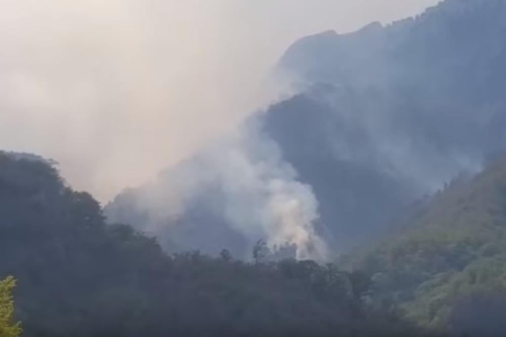 (VIDEO) VATRENA STIHIJA U BiH SE NE SMIRUJE: Požar na planini Čvrsnici se širi!