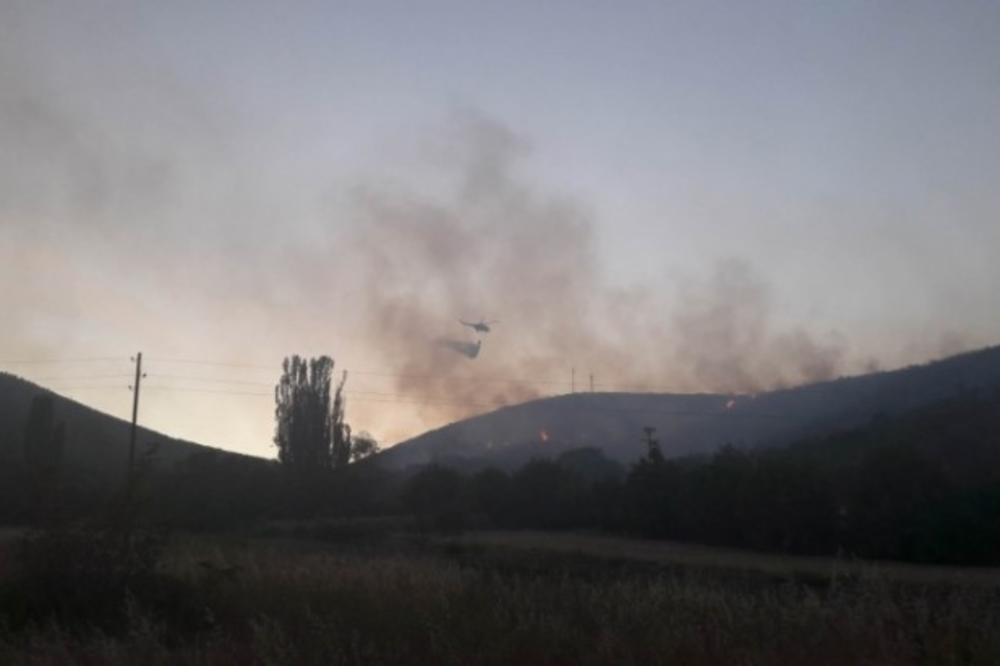 GORI I U MAKEDONIJI: Požar kod Skoplja gasio helikopter i 4 vatrogasna vozila!