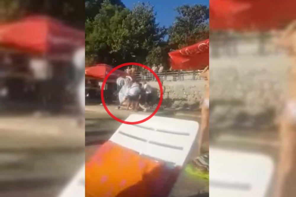 (UZNEMIRUJUĆI VIDEO) BRUTALNO PREBIJANJE U HERCEG NOVOM: Četvorica na plaži nasrnula na jednog!