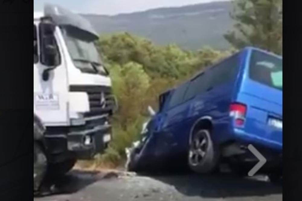 (VIDEO) UKRAJINKA IZAZVALA NESREĆU KOD TIVTA: U udesu povređeno četvoro dece!