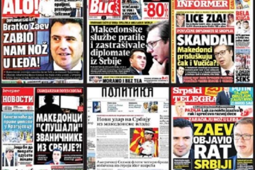 (FOTO) OVO JE ODGOVOR MRZITELJIMA I ZA MNOGE, SLIKA DANA: Naslovnica najtiražnijih makedonskih novina izazvala euforiju u Srbiji!