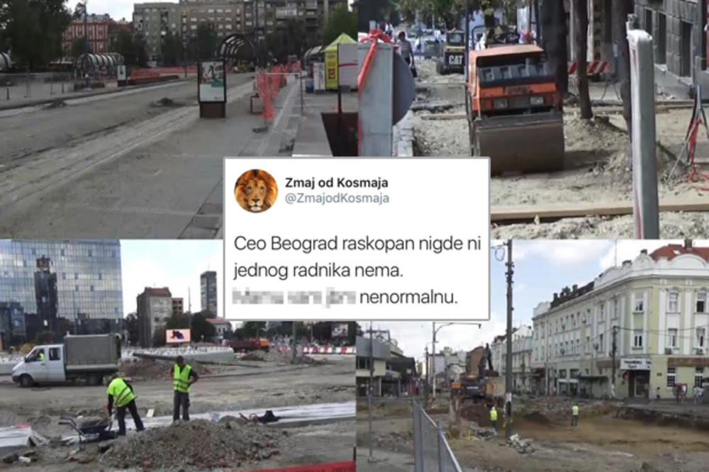 (KURIR TV) JE LI, VI TO NAS MALO Z...: Ceo Beograd raskopan, a nigde nijednog radnika nema!