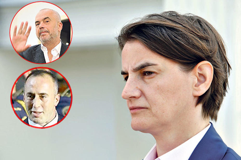 SUSRET U NIŠU: Ana Brnabić za stolom s Haradinajem i Ramom