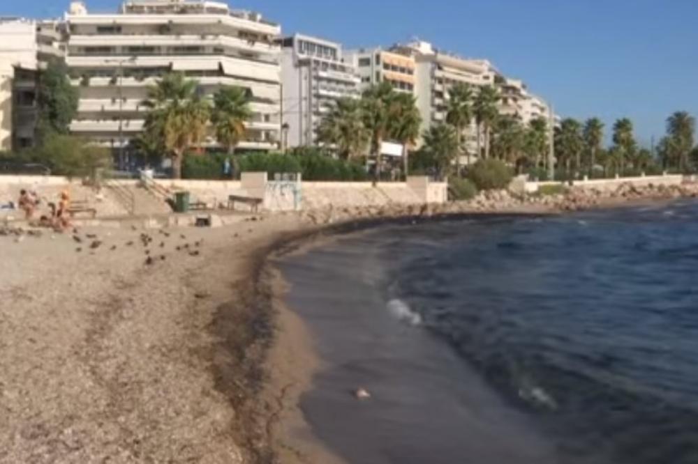 (VIDEO) GRČKE PLAŽE U CRNOM: Zabranjeno kupanje na popularnim mestima!