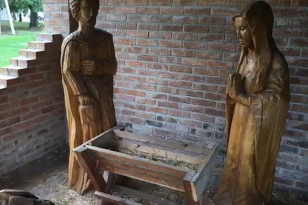 (VIDEO) NIŠTA IM NIJE SVETO: Ukrali skulpturu Isusa