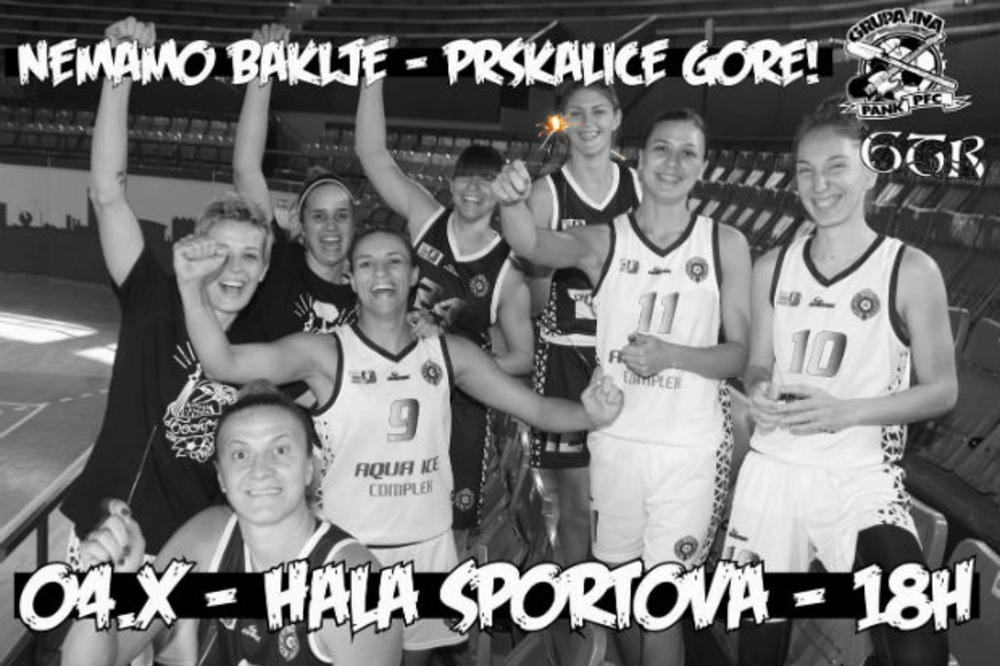 GROBARI SU OVO DUGO ČEKALI Crno-beli spektakl: Grupa JNA povodom rođendana Partizana pravi žurku na utakmici košarkašica