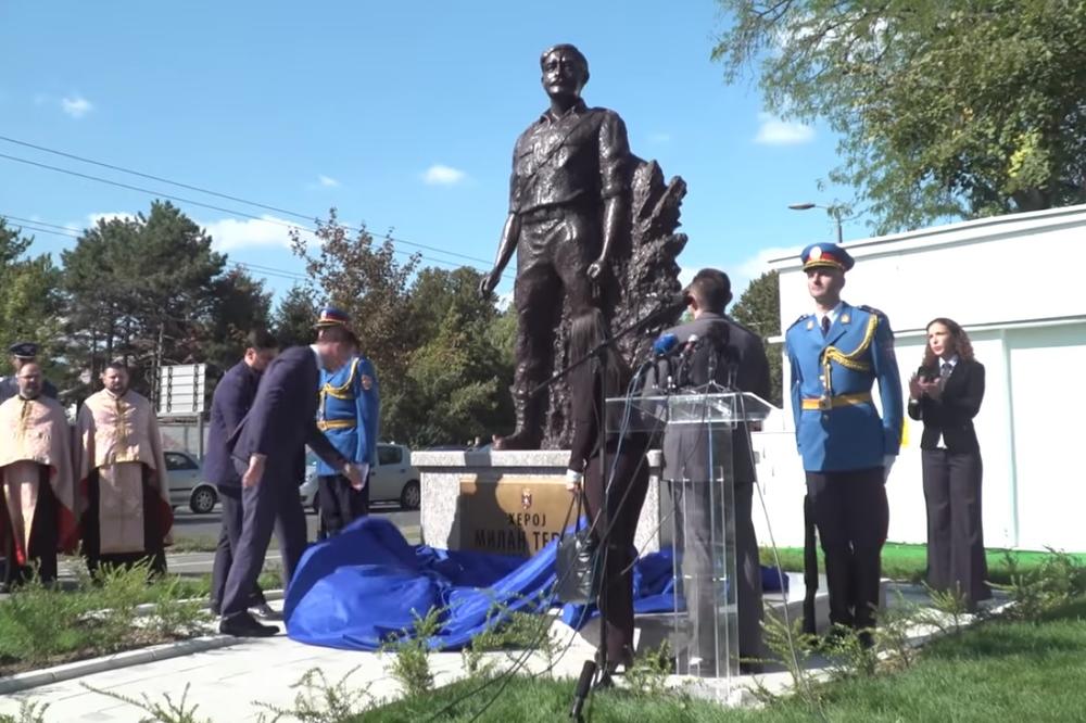 (VIDEO) SUKOB S PROŠLOŠĆU: Hrvatsko ministarstvo uputilo Srbiji oštar protest zbog otkrivanja spomenika majoru Tepiću