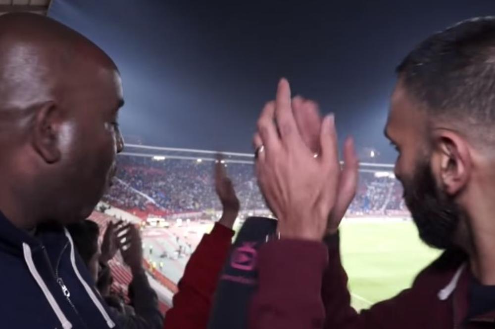 (VIDEO) ATMOSFERA SA MARAKANE RASPAMETILA GOSTE IZ LONDONA: Navijač Arsenala prekinuo intervju da bi aplaudirao Delijama