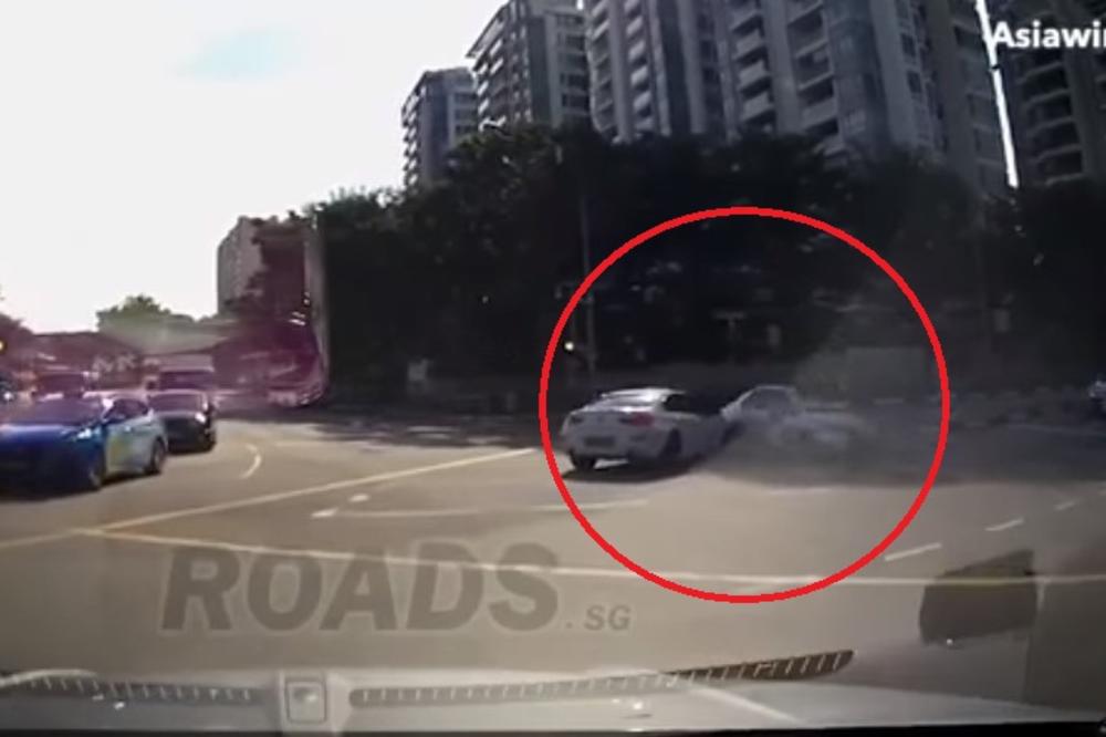 (VIDEO) BIZARNA NESREĆA POSVAĐALA INTERNET: Niko ne zna da objasni odakle je došao ovaj automobil!