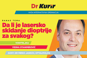 DANAS UŽIVO O LASERSKOM SKIDANJU DIOPTRIJE: Dr Mirko Jankov odgovara na sva vaša pitanja