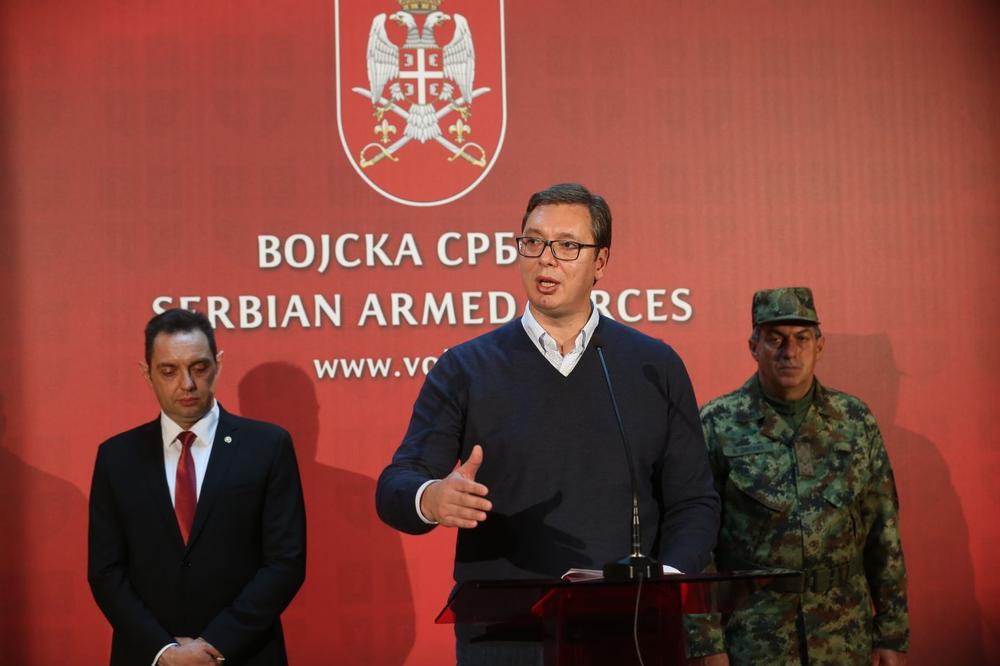 IZVEŠTAJ VRHOVNOM KOMANDANTU O STANJU U VOJSCI Vučić: Ne očekujemo da nas iko napadne, ali nikome nećemo dozvoliti da ponižava Srbiju!