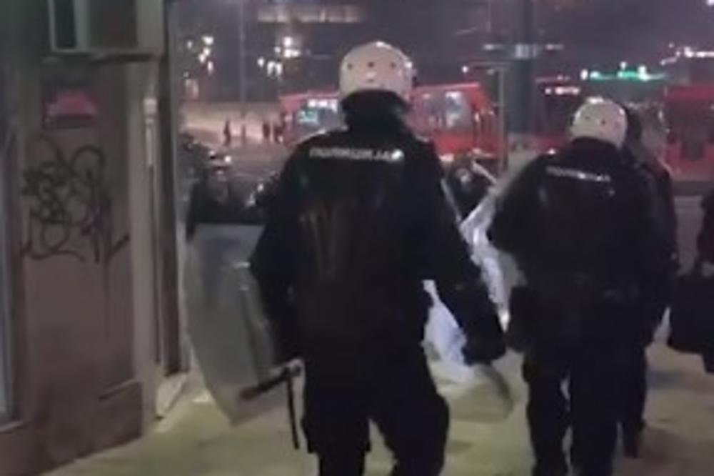 (KURIR TV) POLICIJA NA SVAKOM KORAKU: Centar Beograda miran dva sata pred utakmicu između Crvene zvezde i Kelna