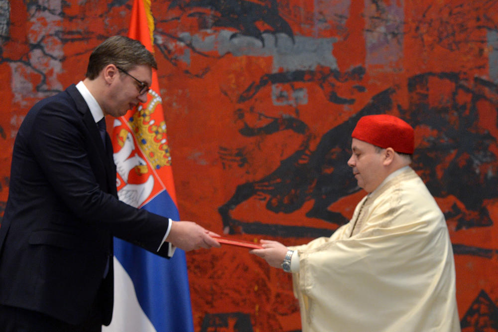 DOBRODOŠLICA NA ANDRIĆEVOM VENCU: Vučić primio akreditive ambasadora Tunisa, Japana, Kanade i Francuske